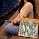 Natural Jute Cotton Laminated Eco Friendly Bag Handmade